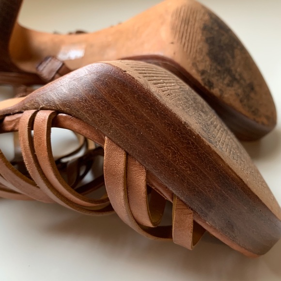 Aldo leather strappy 4” heeled sandals - Picture 2 of 7